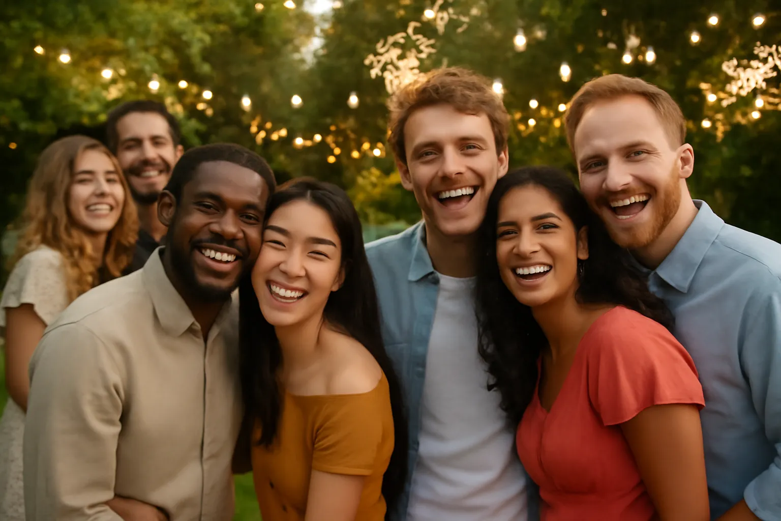 Couples mixtes de differentes origines partageant leurs experiences